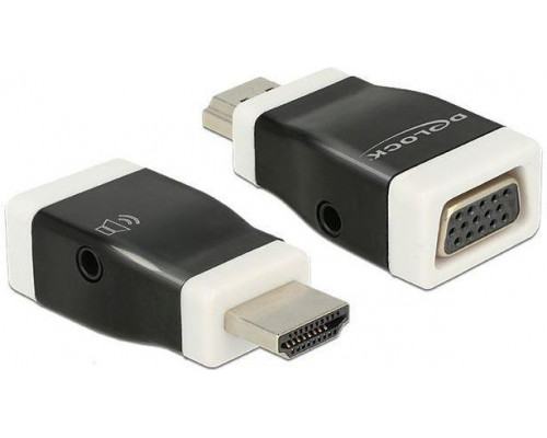 Delock HDMI-A (M) - VGA (F)  audio (65586)