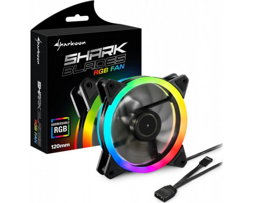 Sharkoon SHARK Blades RGB Fan 120mm - addressable / digital