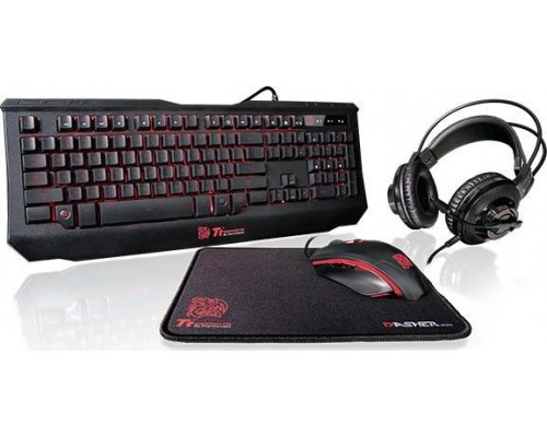 Keyboard + mouse Thermaltake Keyboard eSports Knucker 4 in 1 Combo -KB-GCK-PLBLUS-01