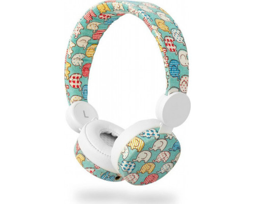 Nedis Wired Headphones | 1.2 m Round Cable | On-ear | Elephant | White