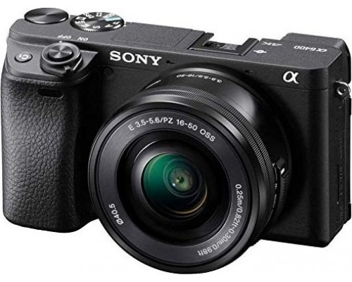 Sony Alpha ILCE-6400 digital camera + Sony SELP 16-50mm lens black