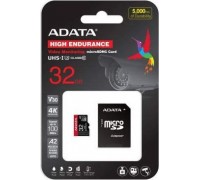 ADATA High Endurance MicroSD 32GB Class 10 UHS-I / U3 A2 V30 Card (AUSDH32GUI3V30SHA2-RA1)