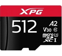 ADATA XPG MicroSDXC 256GB Class 10 UHS-I / U3 A2 V30 Card (AUSDX512GUI3XPGA2-R)