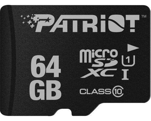Patriot LX MicroSDXC 64 GB Class 10 UHS-I / U1 card (PSF64GMDC10)
