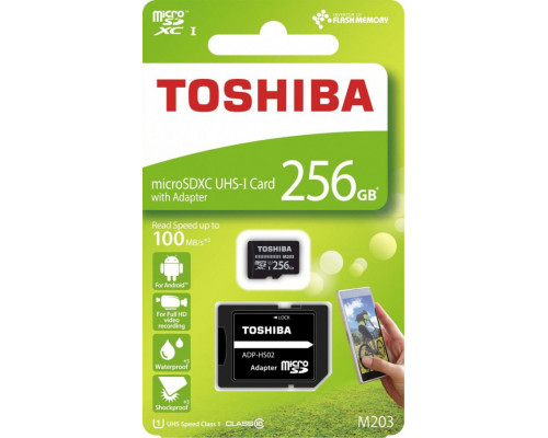 Toshiba M203 MicroSDXC 256 GB Class 10 UHS-I / U1 card (THN-M203K2560EA)
