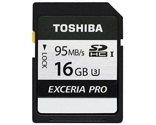 Toshiba Exceria Pro N401 SDHC 16 GB Class 10 UHS-I / U3 Card (THN-N401S0160E4)
