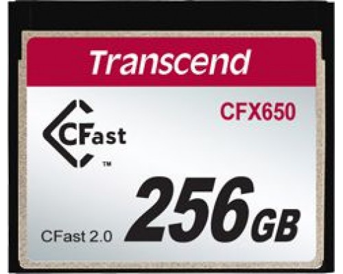 Transcend CFX650 CFast 256GB card (TS256GCFX650)