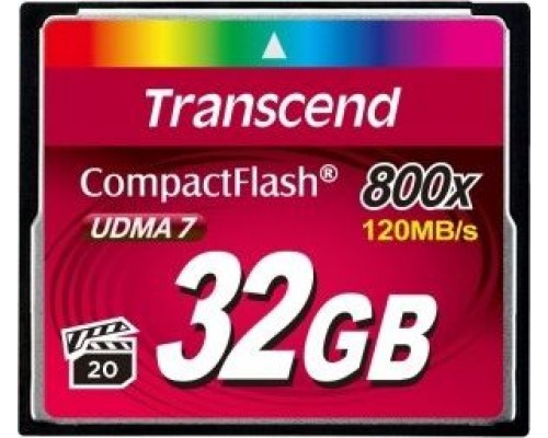 Transcend 800x Compact Flash 32GB card (TS32GCF800)