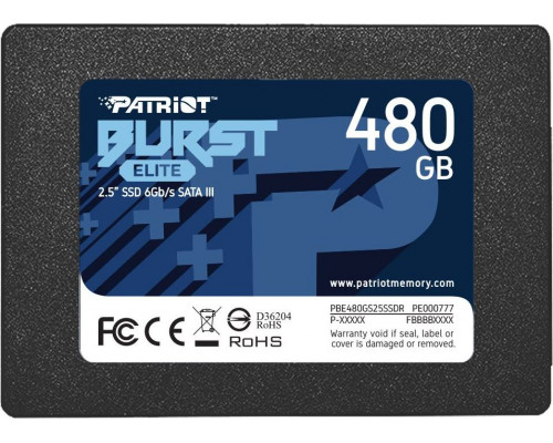 SSD Patriot Burst Elite 480GB 2.5" SATA III (PBE480GS25SSDR)