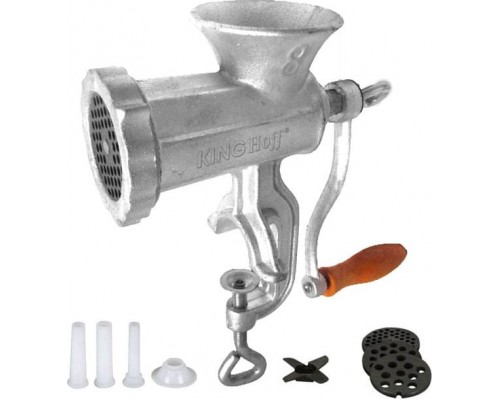 KingHoff Meat Mincer # 8 CAST IRON MACHINE + ACCESSORIES