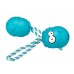 Suņu rotaļlieta EBI Coockoo Toy Bumpies + Rope Petrol Mint M 7-16kg 8.5x6.8x5.8cm