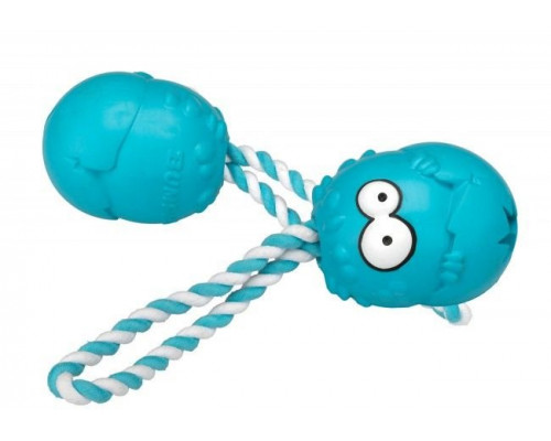 Suņu rotaļlieta EBI Coockoo Toy Bumpies + Rope Petrol Mint L 13-30kg 11x8.7x7.5cm