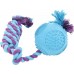 Игрушка для собаки Zolux Rubber ball with a rope 7.5 cm
