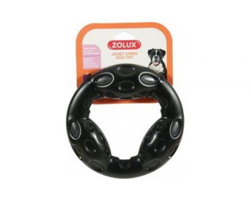 Suņu rotaļlieta Zolux Toy TPR Bubble circle - 18 cm black