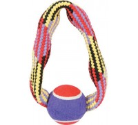 Suņu rotaļlieta Zolux Rope with a tennis ball, circle 23 cm
