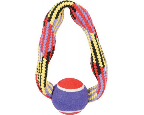 Suņu rotaļlieta Zolux Rope with a tennis ball, circle 23 cm