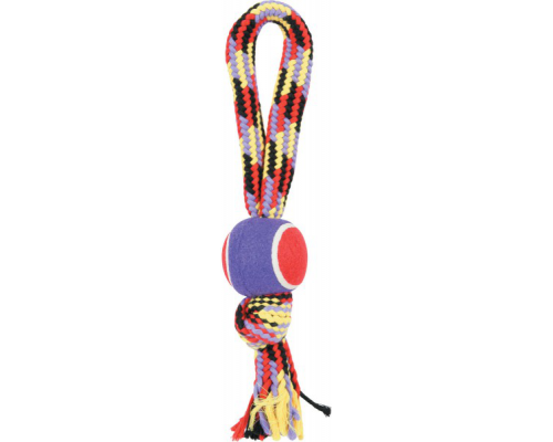 Suņu rotaļlieta Zolux Rope with a tennis ball, 40 cm
