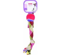 Игрушка для собаки Zolux Rope with a tennis ball, 55 cm