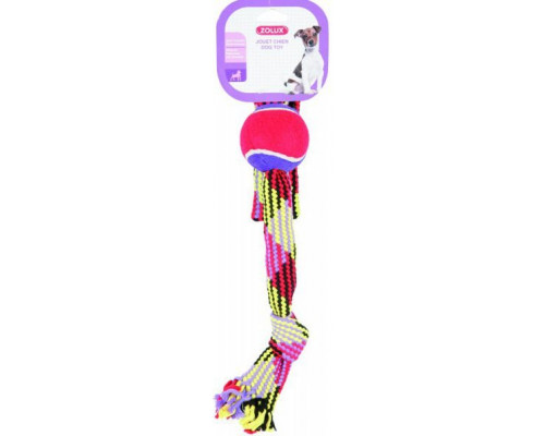 Suņu rotaļlieta Zolux Rope with a tennis ball, 55 cm
