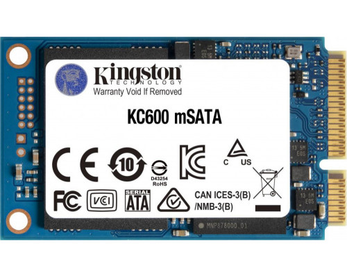 SSD Kingston KC600 256GB mSATA SATA III (SKC600MS/256G)